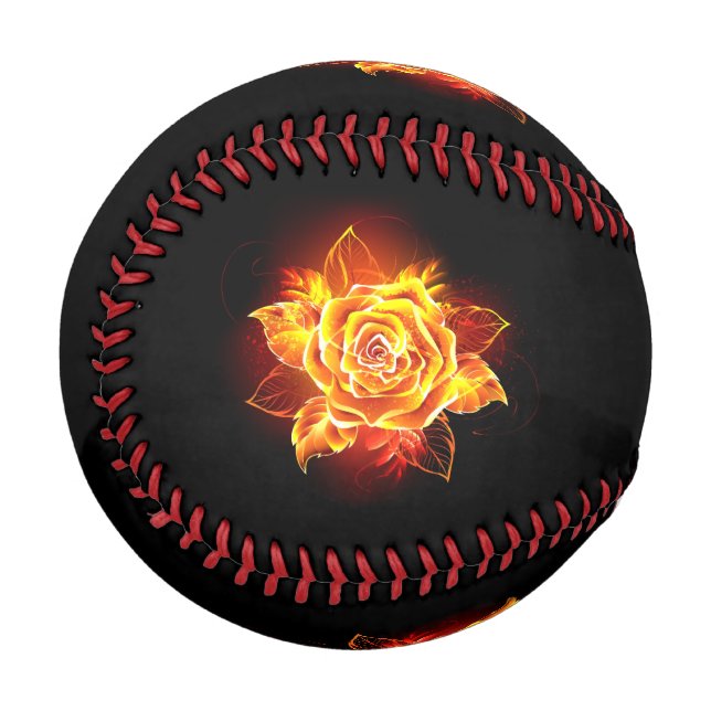 Pelota De Béisbol Rosa de incendios en auge (Anverso izquierdo)
