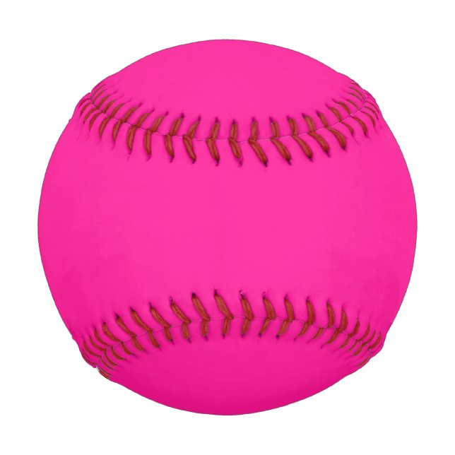 Pelota De Béisbol Rosa profundo (Anverso)