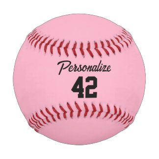 Pelota De Béisbol Rose Clair Personnalisé