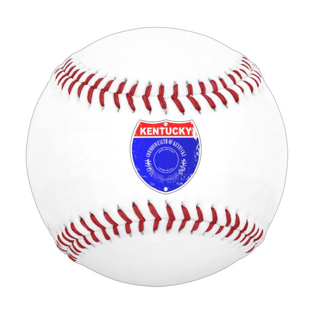 Pelota De Béisbol Rótulo Interestatal de Kentucky (Anverso)