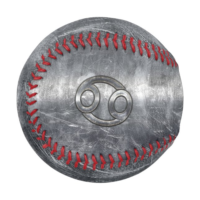 Pelota De Béisbol Rótulo Zodiaco del Cáncer al Estilo Industrial (Anverso izquierdo)
