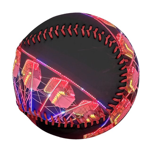 Pelota De Béisbol Rueda de la Ferris Roja (Anverso derecho)