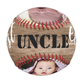 Pelota De Béisbol Rustic Wood 3 Collage de fotos mejor tío jamás