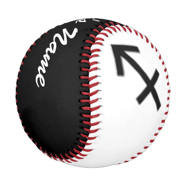 Pelota De Béisbol Sagittarius Zodiac Symbol Standard de K Yoncich (Angular)