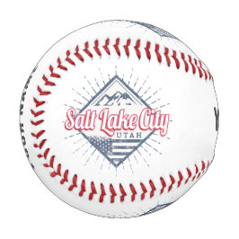 Pelota De Béisbol Salt Lake City Utah Estados Unidos Montañas Estado