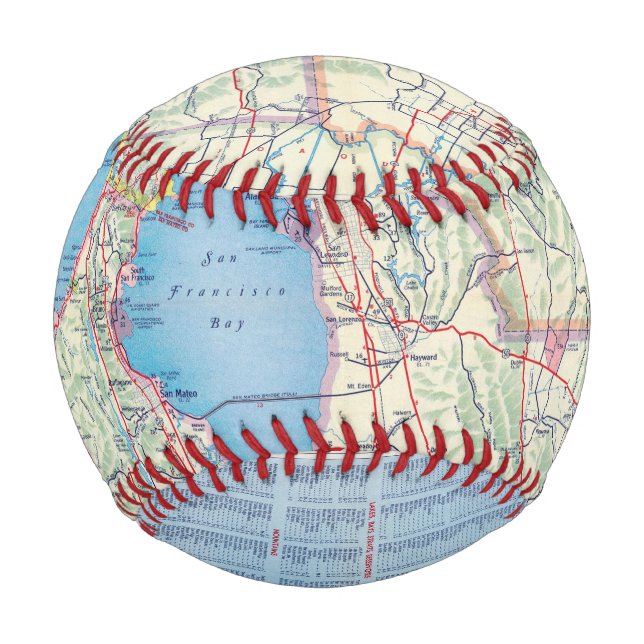 Pelota De Béisbol San Francisco y sus alrededores (Anverso)