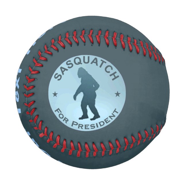 Pelota De Béisbol Sasquatch Para Presidente (Anverso izquierdo)