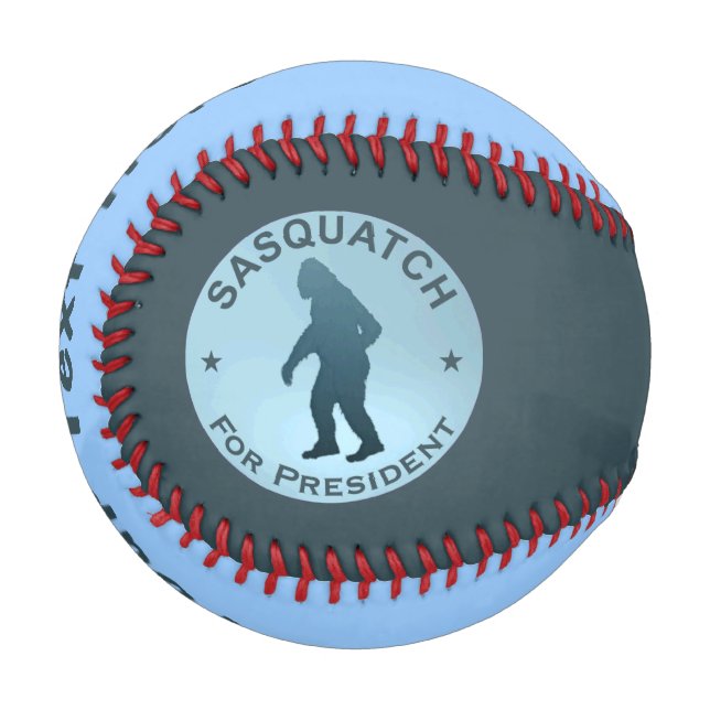 Pelota De Béisbol Sasquatch Para Presidente (Anverso izquierdo)