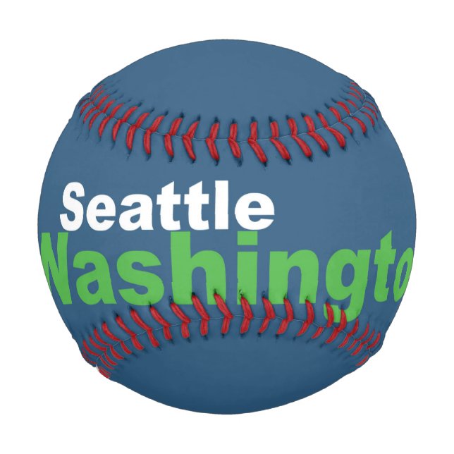 Pelota De Béisbol Seattle, Washington Baseball (Anverso)