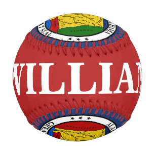 Pelota De Béisbol Sello de Alabama con nombre y año de Personalizab