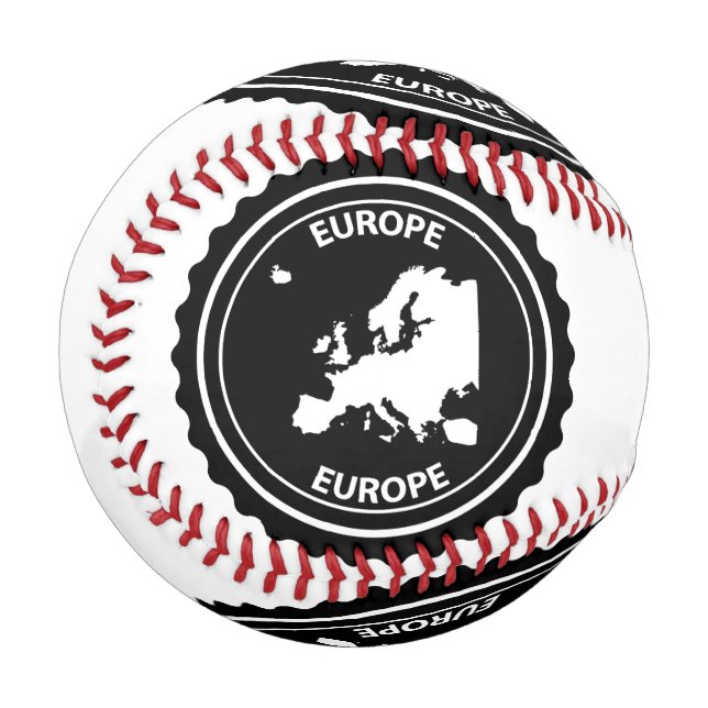 Pelota De Béisbol Sello de goma de Europa (Anverso izquierdo)