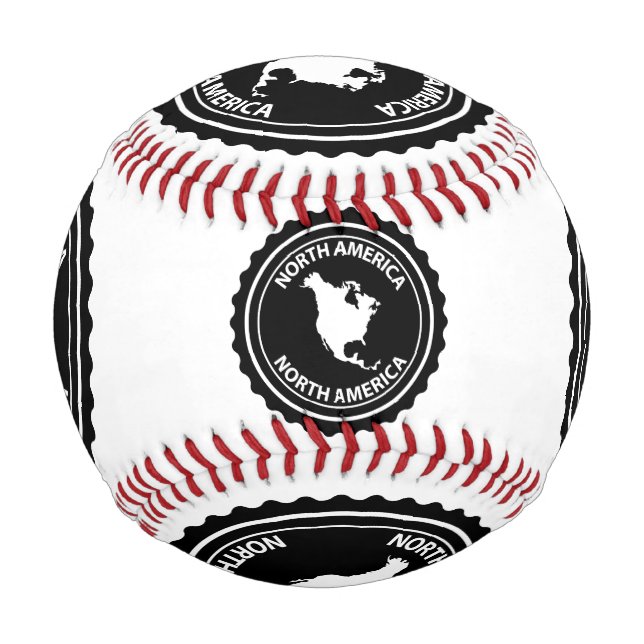 Pelota De Béisbol Sello de Norteamérica (Anverso)