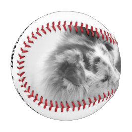 Pelota De Béisbol Sencillo, moderno Mascota Personalizado o foto de 