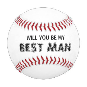 Pelota De Béisbol ¿Serás Mi Padrino de Boda Nombre Béisbol