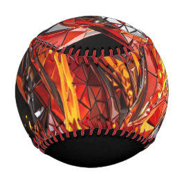 Pelota De Béisbol Serpiente Carmesí de Oro Fundido