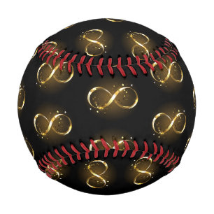 Pelota De Béisbol Símbolo de infinito dorado