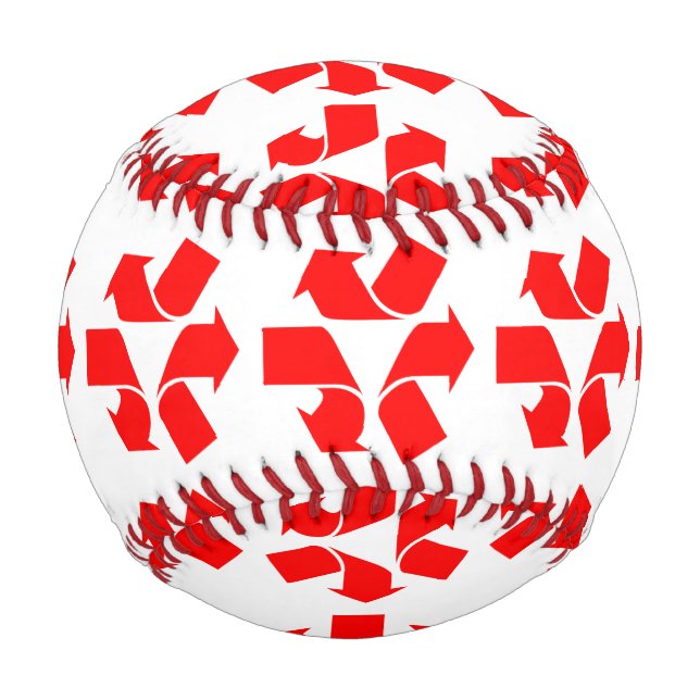 Pelota De Béisbol Símbolo de no reciclar (Anverso)