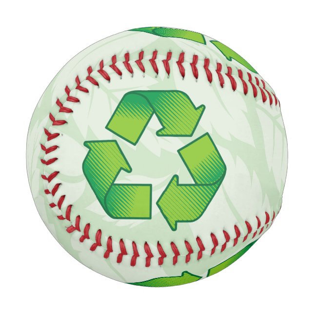 Pelota De Béisbol Símbolo de reciclaje (Reverso derecho)