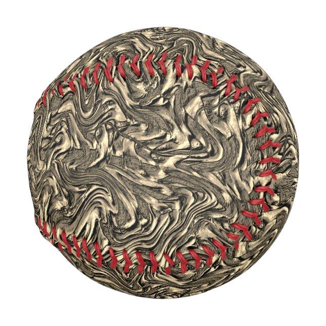 Pelota De Béisbol Similar a la textura de pared de caqui o color ant (Anverso derecho)