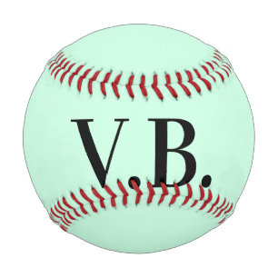 Pelota De Béisbol Simple color sólido agregar texto nombre monograma