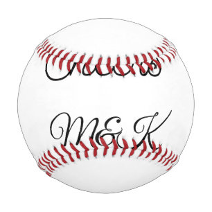 Pelota De Béisbol Simple minimal add name cheers couple name custom