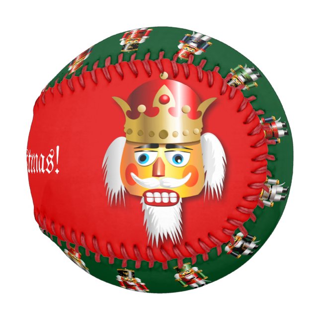 Pelota De Béisbol Soldados cazadores de nueces de Navidad (Anverso derecho)