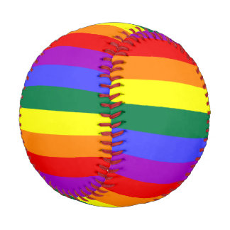 Pelota De Béisbol Sólida banda de arcoiris Lavado de agua Arcoiris