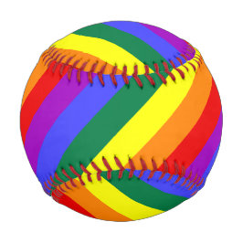 Pelota De Béisbol Sólida banda de arcoiris Lavado de agua Arcoiris D
