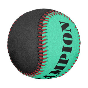 Pelota De Béisbol Solo bandeja de color - negro y menta