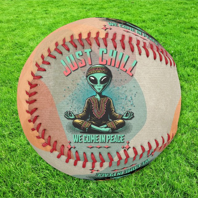 Pelota De Béisbol Sólo Chill, venimos en paz (Subido por el creador)