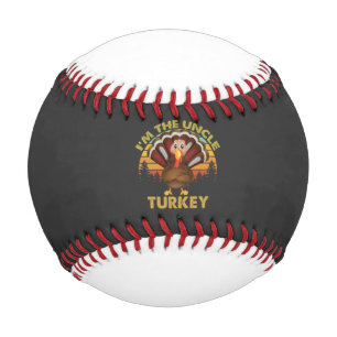 Pelota De Béisbol Soy el tío Pavo Familia Combinación Día de Acción