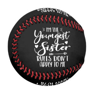 Pelota De Béisbol Soy la hermana menor Amante del sarcasmo Hermana l