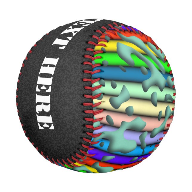 Pelota De Béisbol Squiggly Loops sin problemas patrón 07 + tu backgr (Angular)