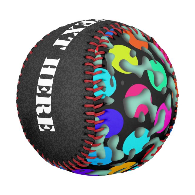 Pelota De Béisbol Squiggly Loops sin problemas patrón 09 + tu backgr (Angular)