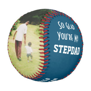 Pelota De Béisbol STEPDAD Verde azulado de fotografía personalizada 
