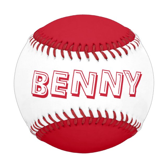 Pelota De Béisbol Su nombre en un béisbol Personalizado, regalo de d (Anverso)