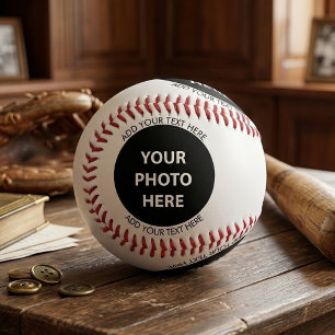 Pelota De Béisbol Subir imagen foto y agregar texto – Personalizar