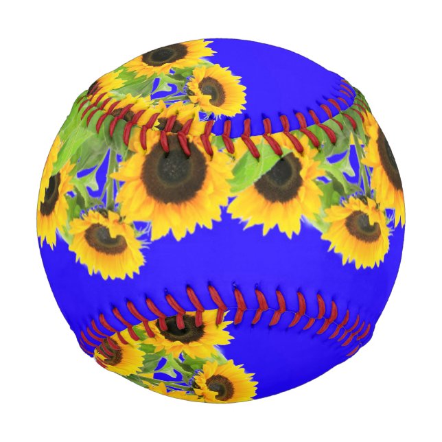 Pelota De Béisbol Sunflowers - Ucrania, bandera ucraniana, Libertad  (Reverso)