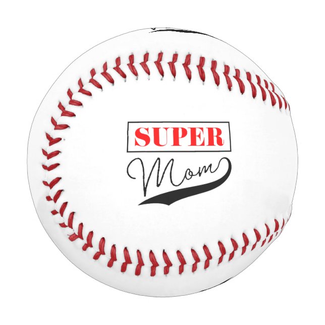 Pelota De Béisbol Super Mamá (Anverso izquierdo)