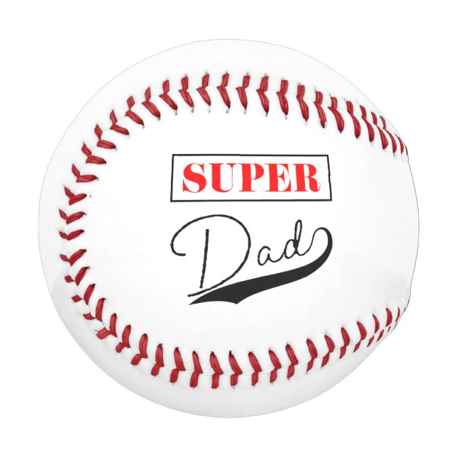 Pelota De Béisbol Super Papá (Anverso izquierdo)
