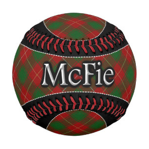Pelota De Béisbol Tartan de Sueño Escocés Clan McFie MacFie
