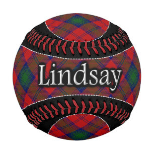Pelota De Béisbol Tartan Sueño Escocés Clan Lindsay