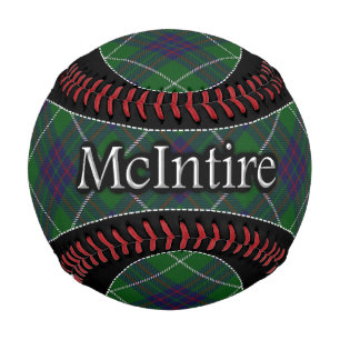 Pelota De Béisbol Tartan Sueño Escocés Clan McIntire MacIntyre