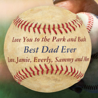 Pelota De Béisbol Te Ama Personalmente Al Parque Y A Tu Padre De Atr