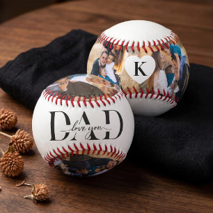 Pelota De Béisbol Te Amamos Papá Collage de Fotos Recuerdo del Día d