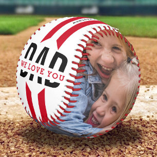 Pelota De Béisbol Te Aman Papá Dos Personalizados De Fotografía