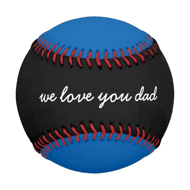 Pelota De Béisbol Te queremos papá, juegos especiales de regalos par (Anverso)