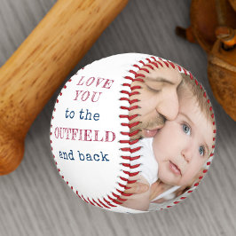 Pelota De Béisbol Te quiero al exterior y a la foto en blanco negro