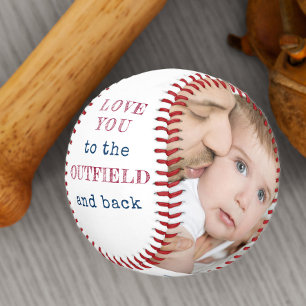 Pelota De Béisbol Te quiero al exterior y a la foto en blanco negro