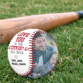 Pelota De Béisbol Te quiero al exterior y al día del padre